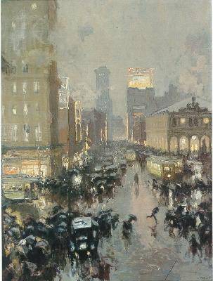 A Rainy New York Street