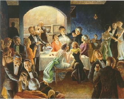 New Year's Eve in Greenwich Village by Kyra Markham - Auction record, sale price, and art valuation. Compare with similar artists and explore comparable artworks.