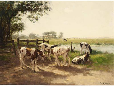 COWS IN A MEADOW
