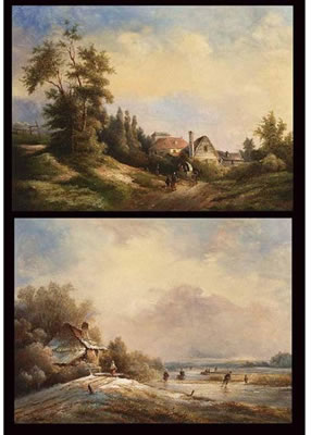 Sample artwork by Adrianus Everdingen (1832 - 1912), known for painting, watercolor; etching; engraving - View similar artists and auction records