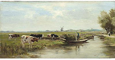COWS NEAR THE WATERSIDE