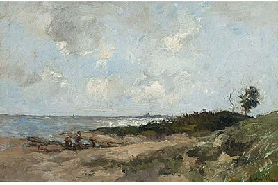CHILDREN PLAYING AT THE BEACH, NUNSPEET