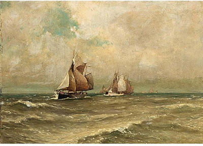 SAILING VESSELS AT SEA by Pieter Adrianus Schipperus - Auction record, sale price, and art valuation. Compare with similar artists and explore comparable artworks.