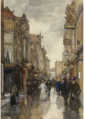 A VIEW OF THE SPUISTRAAT, THE HAGUE
