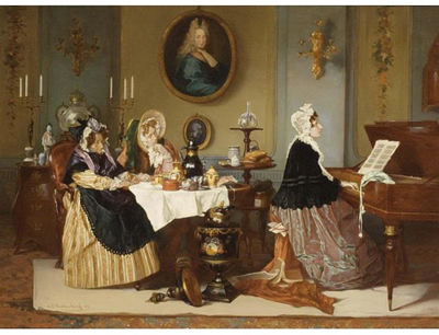 Sample artwork by Alexander Hugo Bakker Korff (1824 - 1882), known for painting - View similar artists and auction records