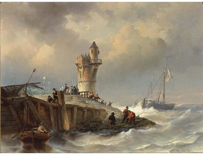 SHIPPING NEAR THE COAST by Hendrik Adolf Schaep - Auction record, sale price, and art valuation. Compare with similar artists and explore comparable artworks.