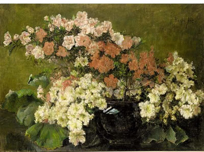 A STILL LIFE WITH AZALEA