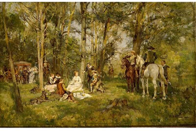 A HUNTING COMPANY by Wilhelm Velten - Auction record, sale price, and art valuation. Compare with similar artists and explore comparable artworks.
