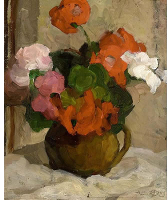 A STILL LIFE WITH FLOWERS by Ans Van Den Berg - Auction record, sale price, and art valuation. Compare with similar artists and explore comparable artworks.
