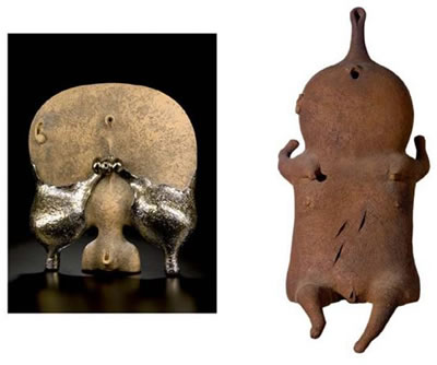 SEATED FIGURE TOGETHER WITH ANOTHER SCULPTURE BY THE SAME ARTIST by Yves Rhaye - Auction record, sale price, and art valuation. Compare with similar artists and explore comparable artworks.