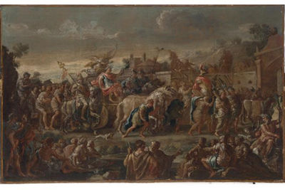 A TRIUMPHAL PROCESSION OF A ROMAN EMPEROR