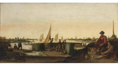 Sample artwork by Arent Arentsz (1586 - 1635), known for dutch national landscape, clear and luminous palette, large figures of peasants - View similar artists and auction records