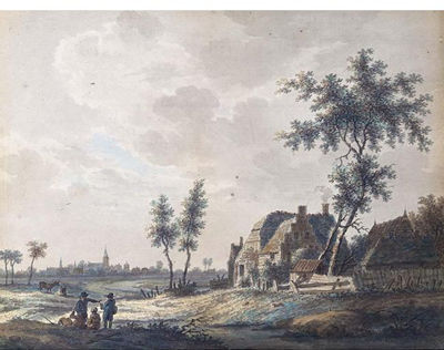 A PAIR OF VIEWS, OF NAARDEN AND WEESP by Nicolaas Wicart - Auction record, sale price, and art valuation. Compare with similar artists and explore comparable artworks.