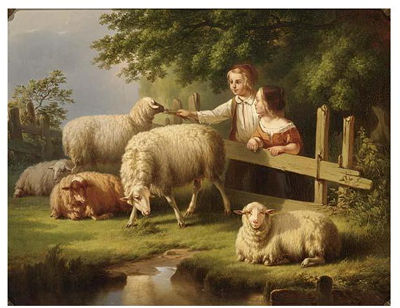 TENDING THE SHEEP by Cornelis Kimmel - Auction record, sale price, and art valuation. Compare with similar artists and explore comparable artworks.