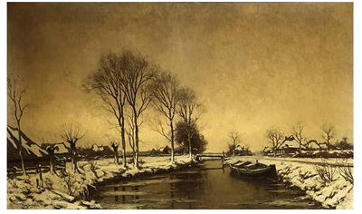 WINTER LANGS HET OVERIJSSELS KANAAL