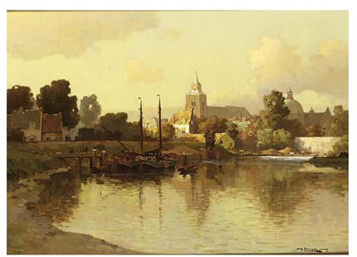 VIEW OF LEERDAM by Jan Knikker Sr - Auction record, sale price, and art valuation. Compare with similar artists and explore comparable artworks.