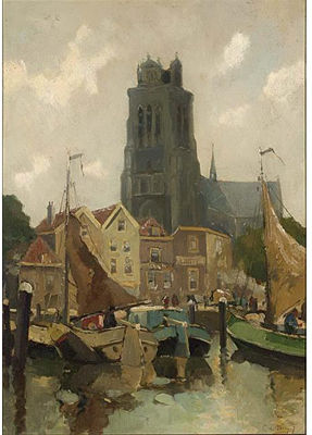 A VIEW OF DORDRECHT by Cornelis de Bruin - Auction record, sale price, and art valuation. Compare with similar artists and explore comparable artworks.
