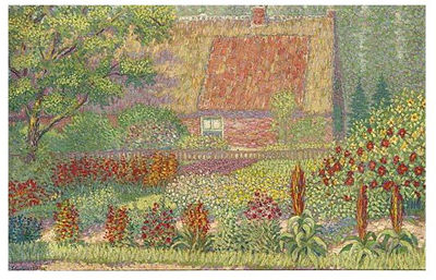 A FARMHOUSE IN SPRINGTIME