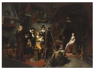 DAVID TENIERS IN SEINEM ATELIER