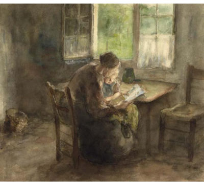 Sample artwork by Jacob Simon Hendrik Kever (1854 - 1922), known for genre, portrait, interior, still life and child figure painting - View similar artists and auction records