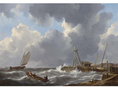 'VOOR DE REDE VAN VLISSINGEN' (SHIPPING NEAR THE ROADS OF FLUSHINGS)