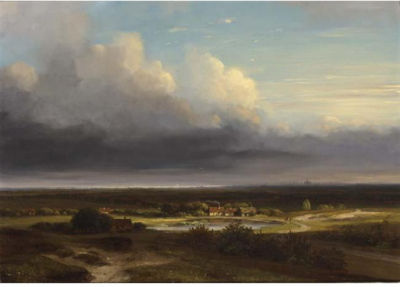 A PANORAMIC LANDSCAPE, HAARLEM IN THE DISTANCE