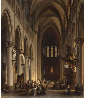 Sample artwork by Jules Victor Genisson (1805 - 1860), known for architectural, figure painting - View similar artists and auction records
