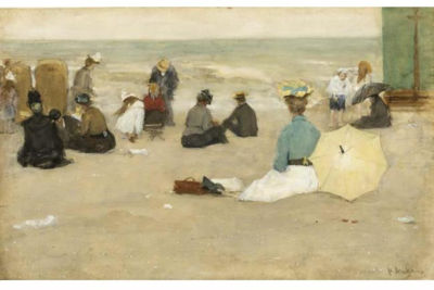 AN ELEGANT COMPANY ON THE BEACH by Floris Pieter Florentius Nicolaas Jacobus Arntzenius - Auction record, sale price, and art valuation. Compare with similar artists and explore comparable artworks.