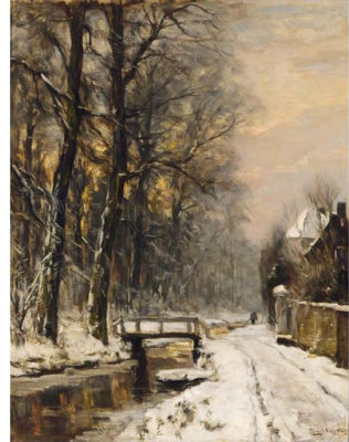 A VIEW OF THE HAAGSE BOS IN WINTER TIME