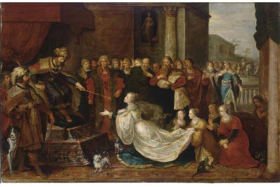 ESTHER BEFORE AHASUERUS (ESTHER V:2-34)