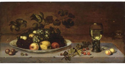 A STILL LIFE WITH GRAPES, APPLES, A QUINCE AND PEARS ON A WAN-LI PORCELAIN DISH, TOGETHER WITH MEDLARS, GOOSEBERRIES, CHERRIES AND PEACHES, ALL ON A STONE LEDGE WITH A ROEMER by Johannes (Jan) Bouman - Auction record, sale price, and art valuation. Compare with similar artists and explore comparable artworks.