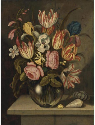 Sample artwork by Abraham Bosschaert (1612 - 1643), known for floral still life painting - View similar artists and auction records