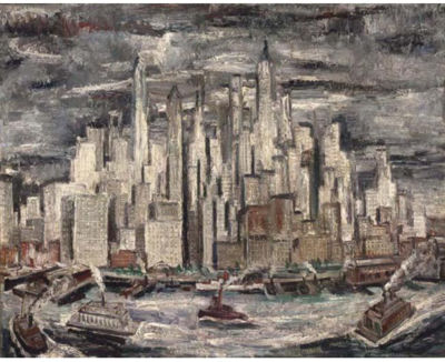 SOUTH FERRY, NEW YORK by Adriaan Lubbers - Auction record, sale price, and art valuation. Compare with similar artists and explore comparable artworks.