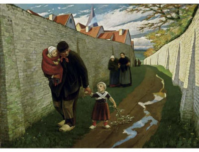 ALONG THE CITY WALL by Eugène (Baron) Laermans - Auction record, sale price, and art valuation. Compare with similar artists and explore comparable artworks.