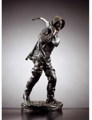 A BRONZE FIGURE "MARINER"