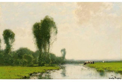A RIVER LANDSCAPE WITH COWS NEAR A STREAM by Cornelis Kuypers - Auction record, sale price, and art valuation. Compare with similar artists and explore comparable artworks.