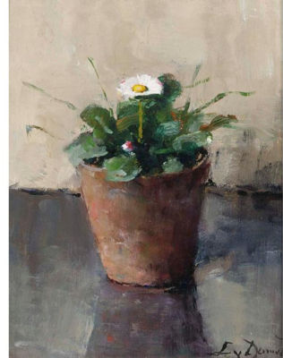 STILL LIFE WITH DAISY by Lucie Van Dam Van Isselt - Auction record, sale price, and art valuation. Compare with similar artists and explore comparable artworks.