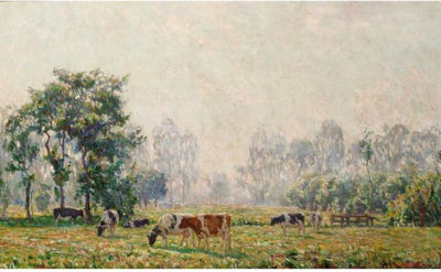 SUMMER LANDSCAPE WITH COWS by Johannes (Johan) Meijer - Auction record, sale price, and art valuation. Compare with similar artists and explore comparable artworks.