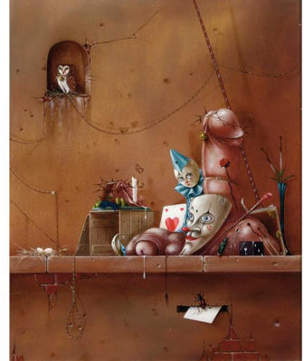 A STILL LIFE WITH PLAYING CARDS
