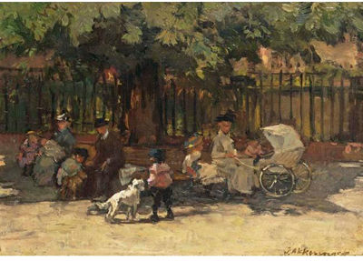 A PLACE IN THE SHADE NEAR PALEIS NOORDEINDE by Johannes Evert Hendrik Akkeringa - Auction record, sale price, and art valuation. Compare with similar artists and explore comparable artworks.