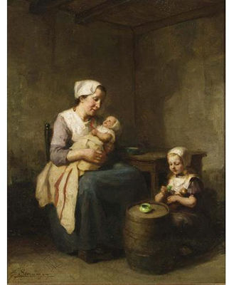 Sample artwork by Jacobus Frederik Sterre de Jong (1866 - 1920), known for painting - View similar artists and auction records