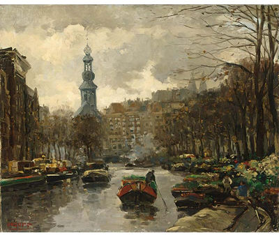 The Flowermarket, Amsterdam by Herman Davinus Heuff - Auction record, sale price, and art valuation. Compare with similar artists and explore comparable artworks.
