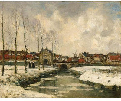 A Winter Townscape of Veere