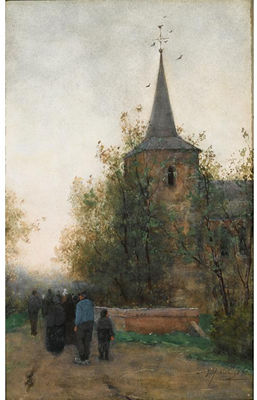 Sample artwork by Joseph Hendrikus Neuhuys (1841 - 1889), known for painting - View similar artists and auction records