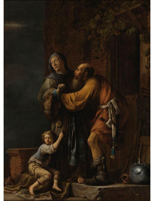 Abraham pleading with Sarah on behalf of Hagar by Willem Bartsius - Auction record, sale price, and art valuation. Compare with similar artists and explore comparable artworks.