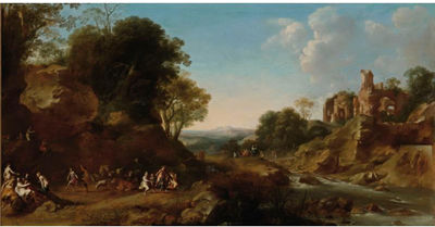 Sample artwork by Dirck van der Lisse (1607 - 1669), known for allegorical landscape - View similar artists and auction records