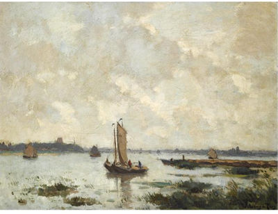 OP DE MERWEDE BIJ WOUDRICHEM'