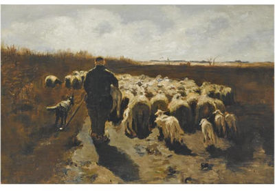 A SHEPHERD WITH HIS FLOCK IN IN AN AUTUMN LANDSCAPE by Willem Steelink I - Auction record, sale price, and art valuation. Compare with similar artists and explore comparable artworks.