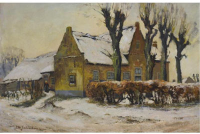 A FARMHOUSE IN WINTRY BLARICUM