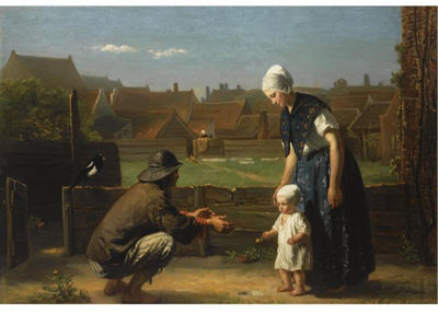 THE FIRST STEP ('KLEINE JAN' ) by Josef Israels - Auction record, sale price, and art valuation. Compare with similar artists and explore comparable artworks.